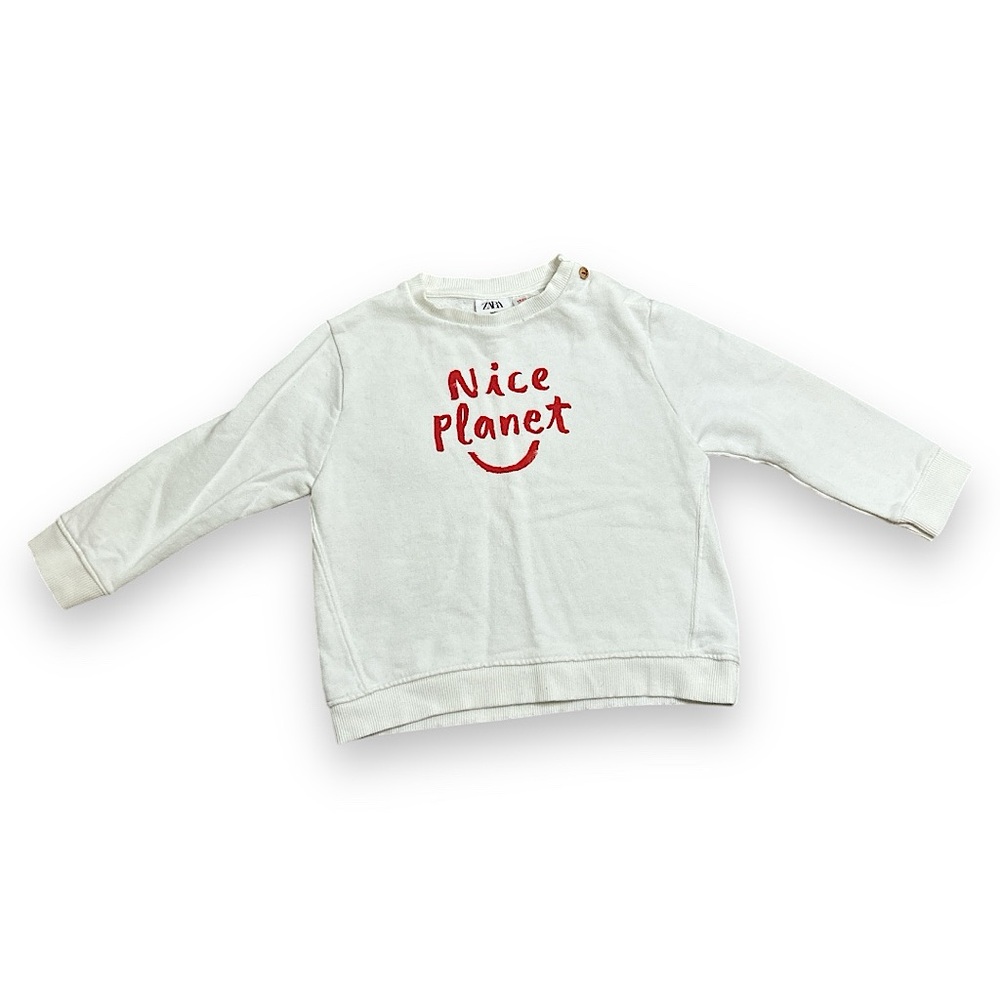 ZARA baby || Graphic Sweatshirt “Nice Planet” size 3-4